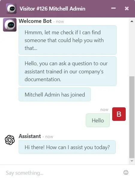 Live chat support 1, Chat GPT integration with Odoo, Unitsoft