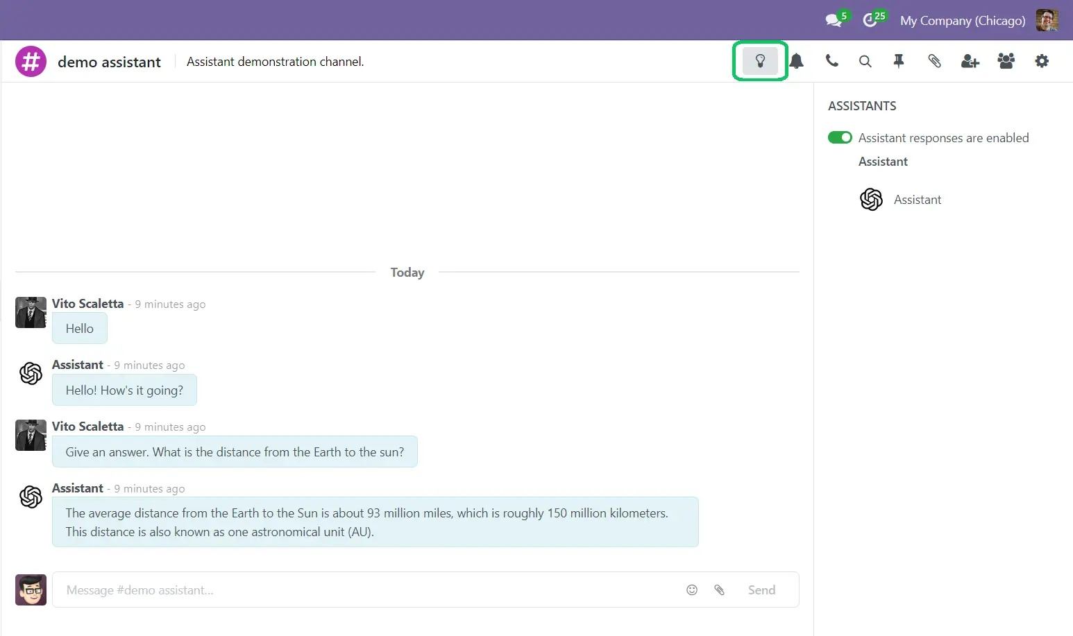 Interactive assistant in communication channels, Chat GPT integration with Odoo, Unitsoft