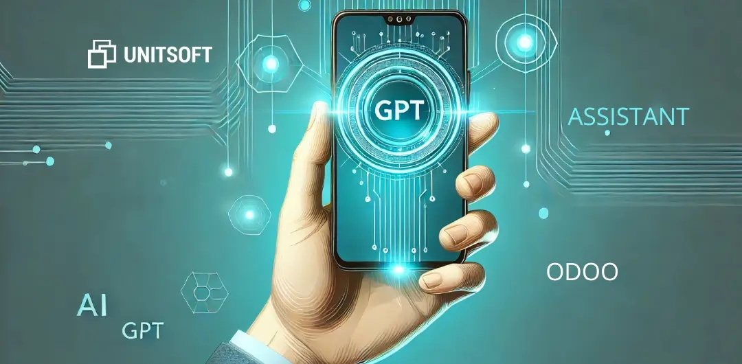Chat GPT integration banner with Odoo, Unitsoft