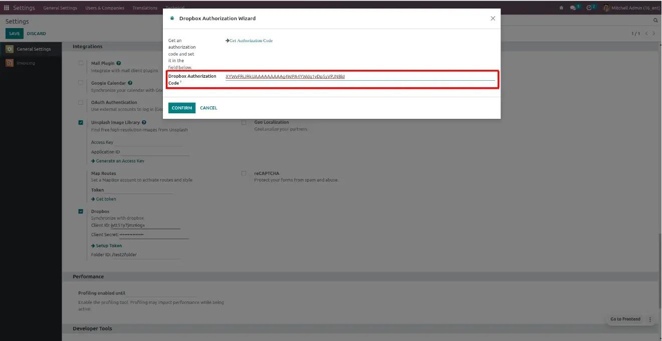 Вставлення коду в Odoo, Unitsoft