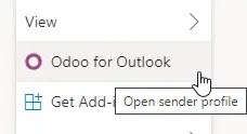 Odoo для Outlook