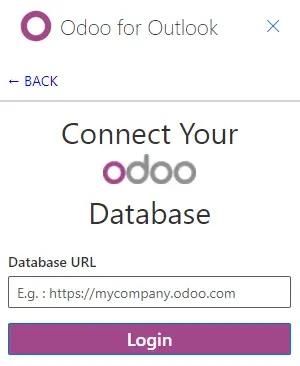 Введення URL-адресу бази даних Odoo