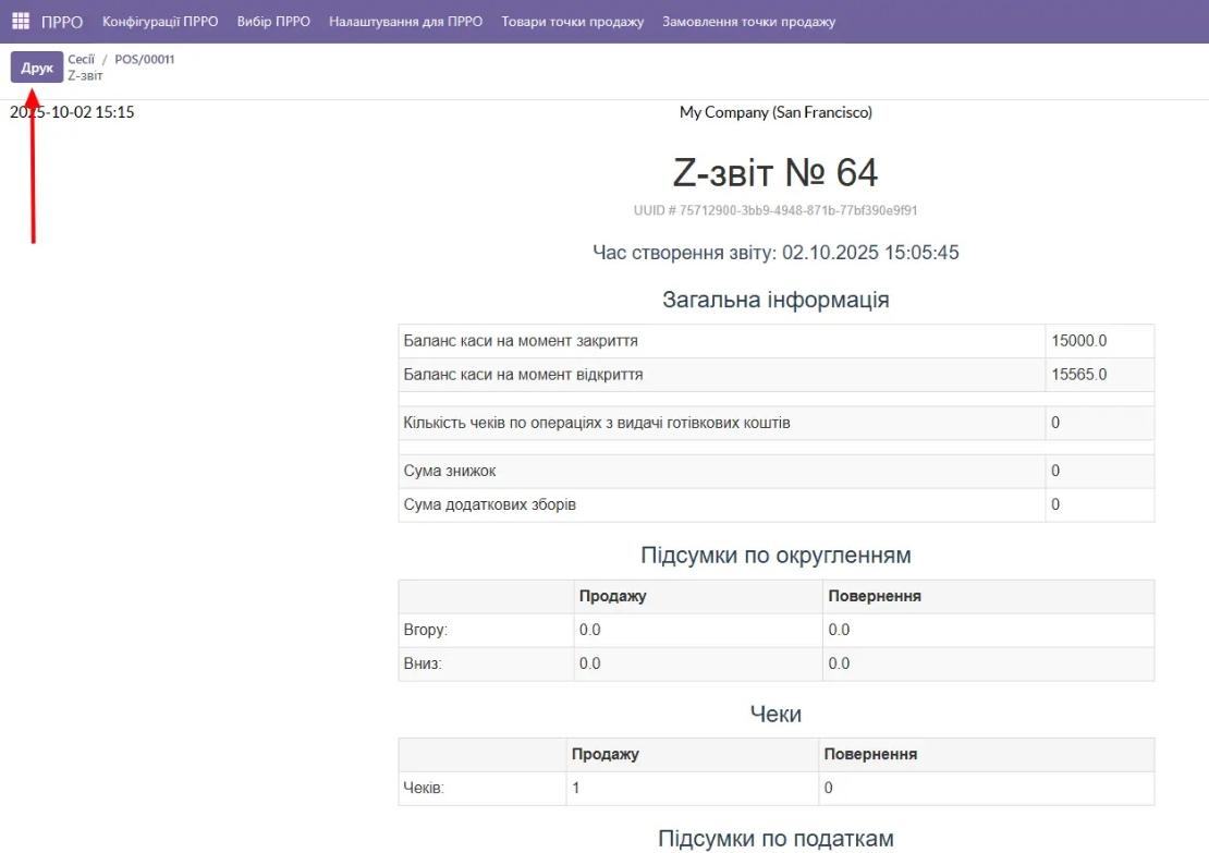 Друк Х-звіту